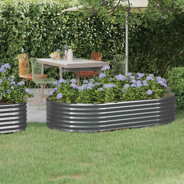 Strat înălțat grădină 175x100x36 cm oțel galvanizat - WALTI WALTI