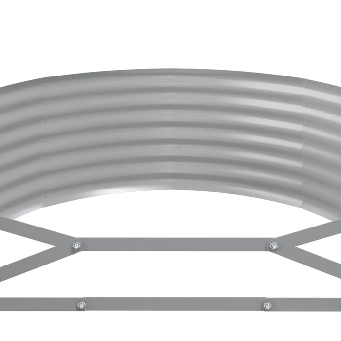Strat înălțat grădină 249x100x36 cm oțel galvanizat WALTI