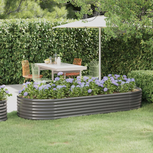 Strat înălțat grădină 249x100x36 cm oțel galvanizat - WALTI WALTI