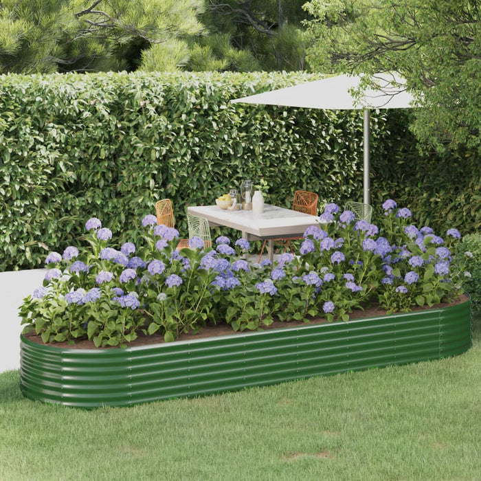 Strat înălțat grădină 322x100x36 cm oțel galvanizat WALTI