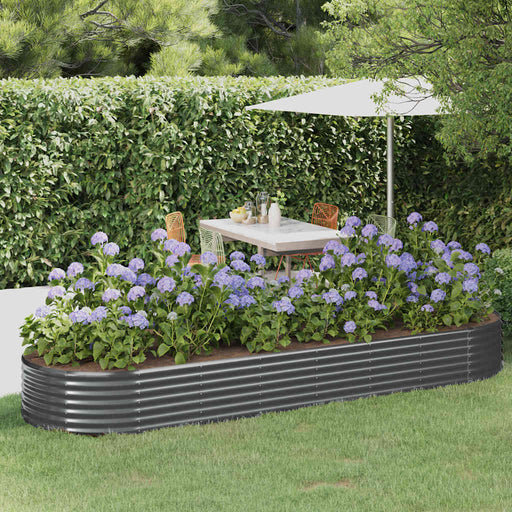 Strat înălțat grădină 322x100x36 cm oțel galvanizat - WALTI WALTI