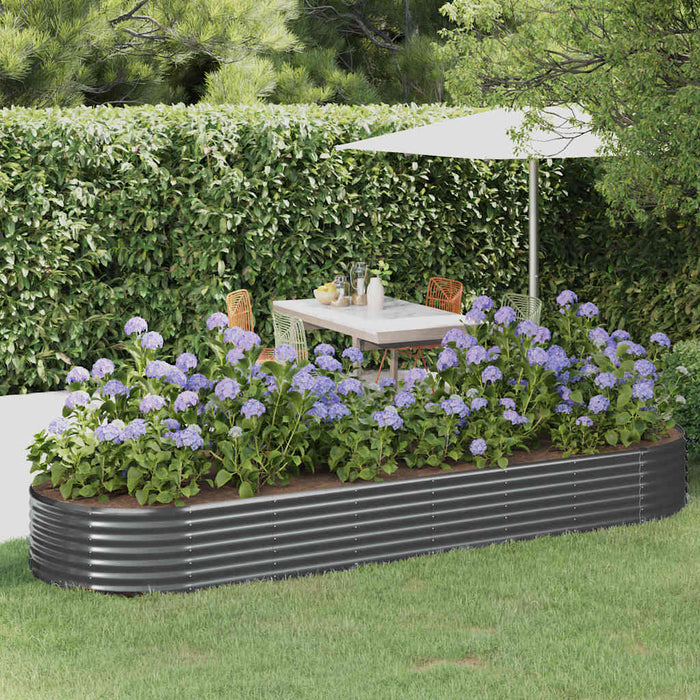 Strat înălțat grădină 322x100x36 cm oțel galvanizat WALTI