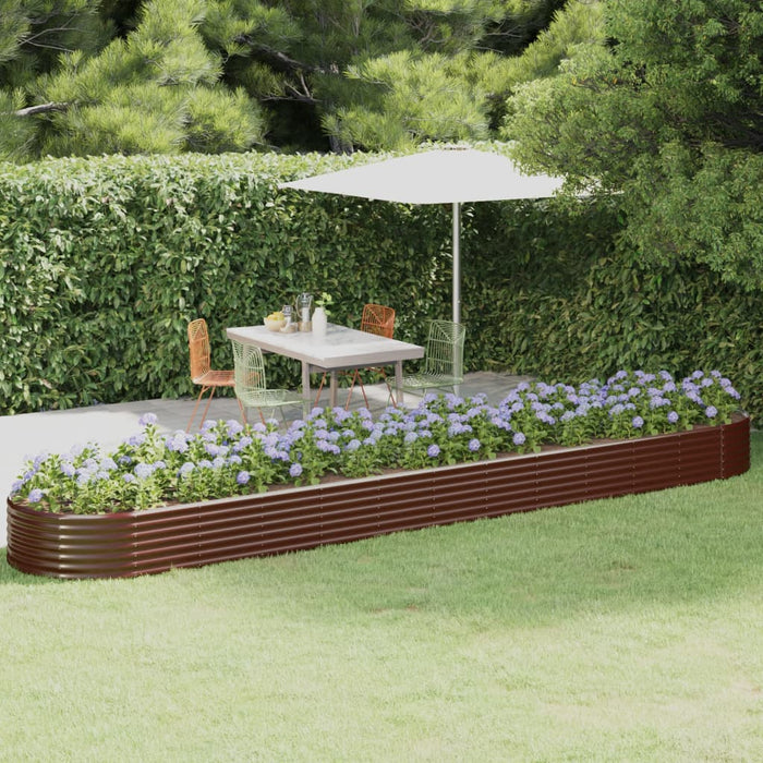 Strat înălțat grădină 507x100x36 cm oțel galvanizat WALTI