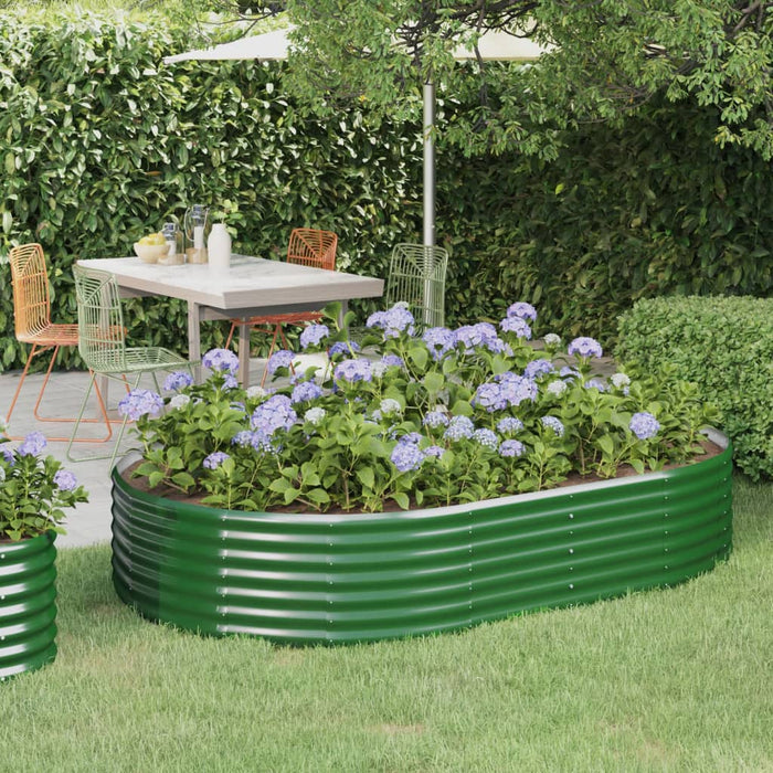 Strat înălțat grădină verde oțel galvanizat WALTI