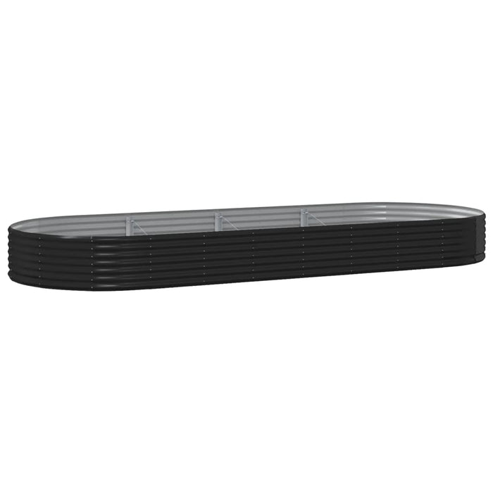 Strat înălțat grădină 373x140x36 cm oțel galvanizat WALTI