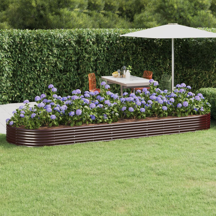 Strat înălțat grădină 450x140x36 cm oțel galvanizat WALTI