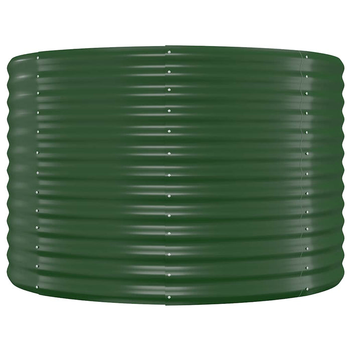 Jardinieră, verde, 100x100x68 cm, oțel galvanizat WALTI
