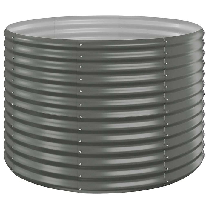Jardinieră grădină gri 100x100x68 cm oțel galvanizat WALTI