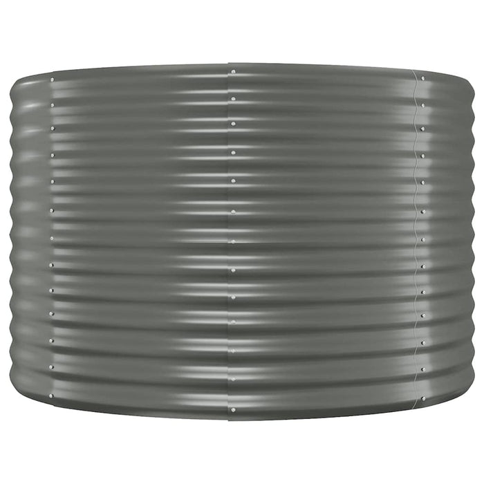 Jardinieră grădină gri 100x100x68 cm oțel galvanizat WALTI