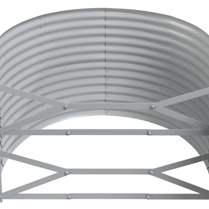 Strat înălțat grădină 175x100x68 cm oțel galvanizat WALTI