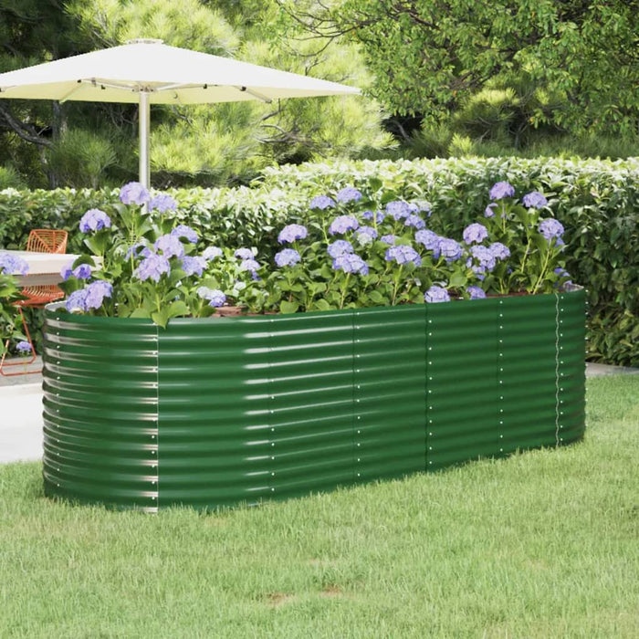 Strat înălțat grădină 249x100x68 cm oțel galvanizat WALTI