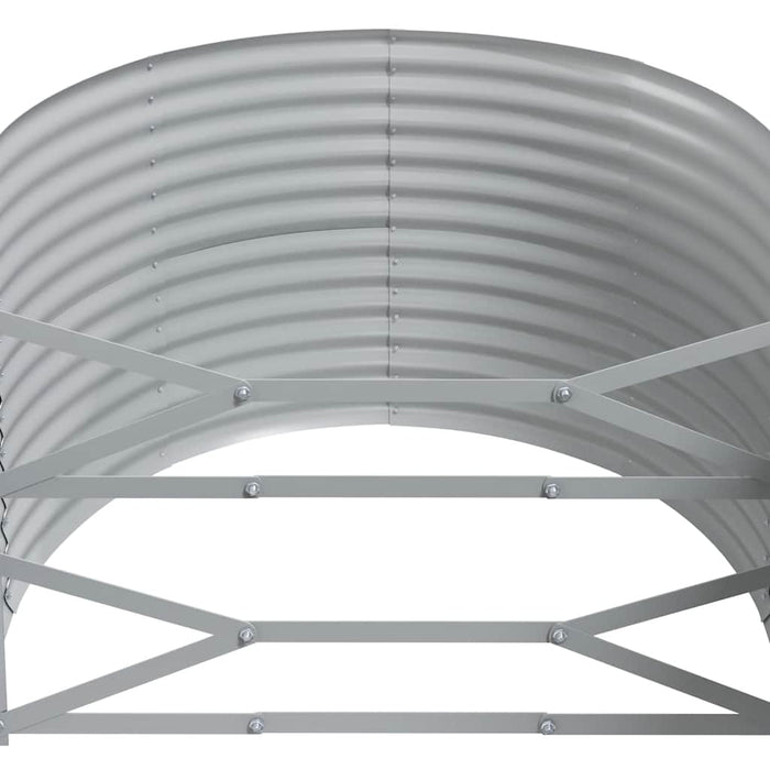 Strat înălțat grădină 249x100x68 cm oțel galvanizat WALTI