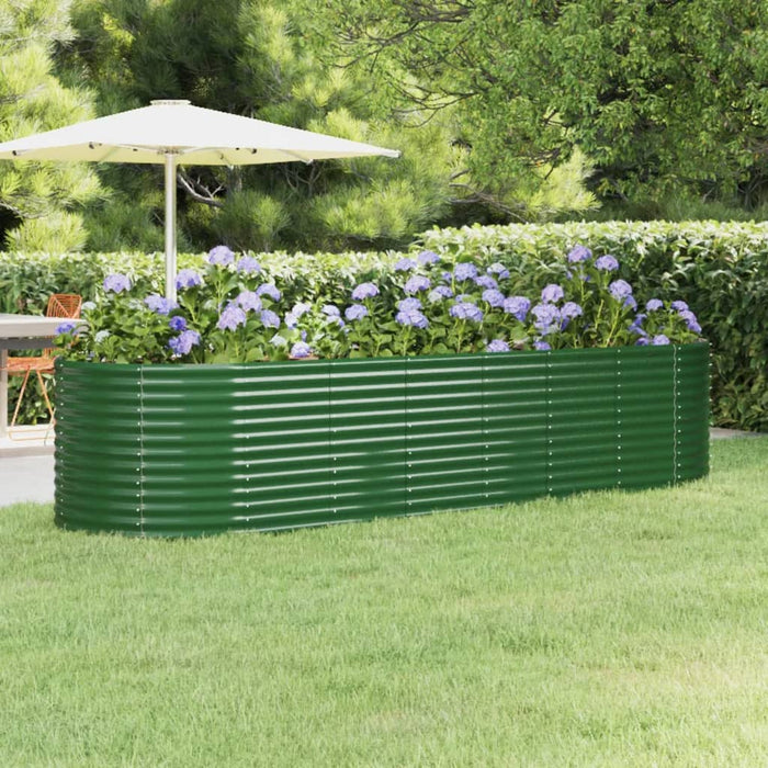 Strat înălțat grădină 322x100x68 cm oțel galvanizat WALTI