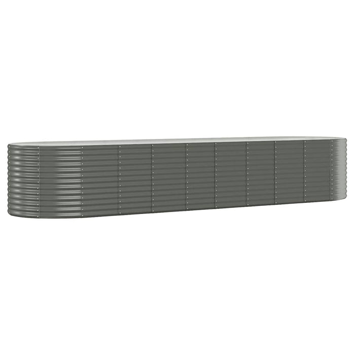 Strat înălțat grădină 396x100x68 cm oțel galvanizat WALTI
