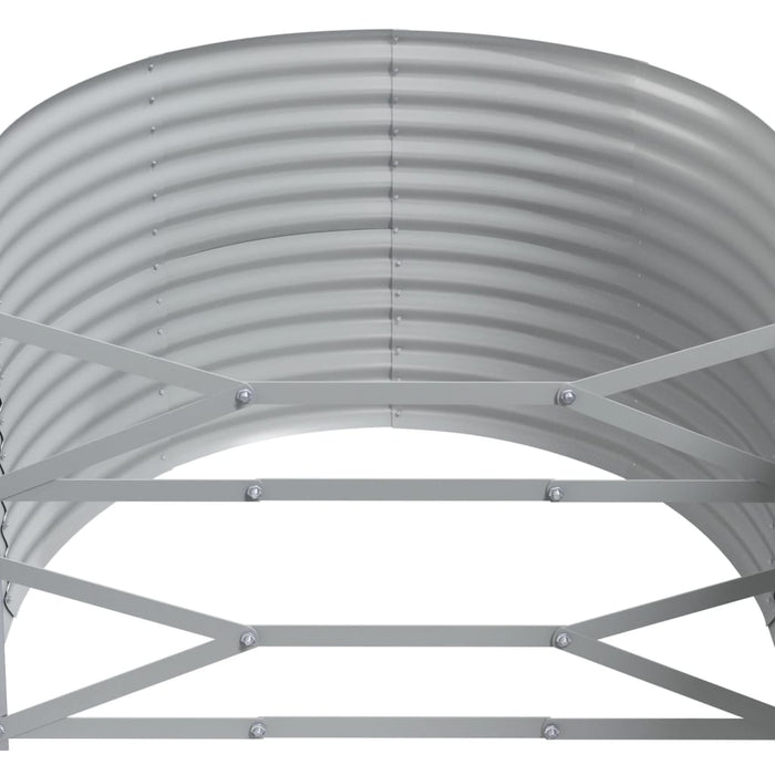Strat înălțat grădină 396x100x68 cm oțel galvanizat WALTI