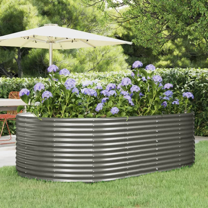 Strat înălțat grădină gri, 212x140x68 oțel galvanizat WALTI