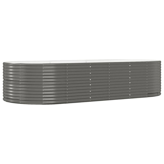 Strat înălțat grădină gri, 291x140x68 oțel galvanizat - WALTI WALTI