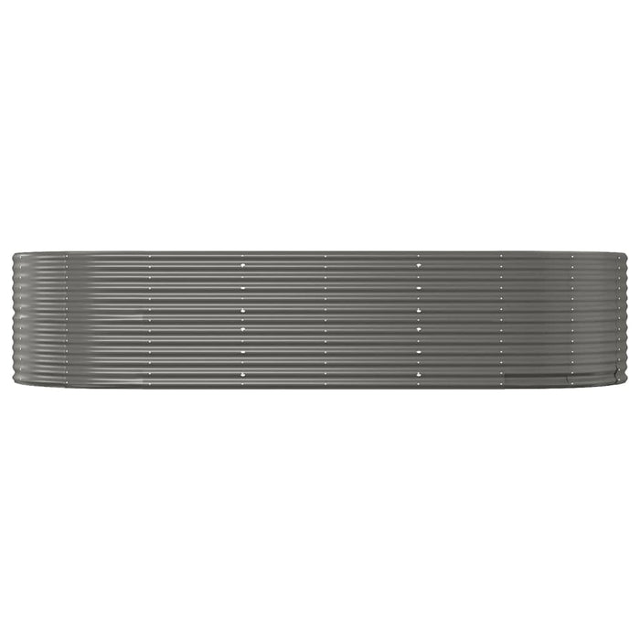 Strat înălțat grădină gri, 291x140x68 oțel galvanizat - WALTI WALTI