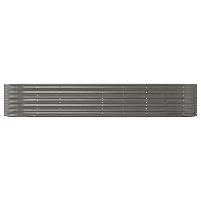 Strat înălțat grădină gri 367x140x68 oțel galvanizat WALTI