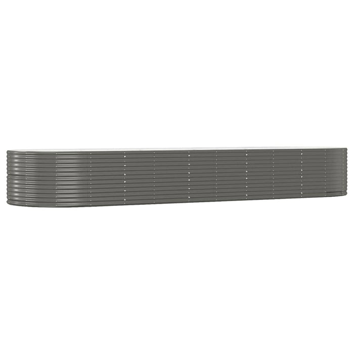 Strat înălțat grădină gri, 447x140x68 oțel galvanizat - WALTI WALTI