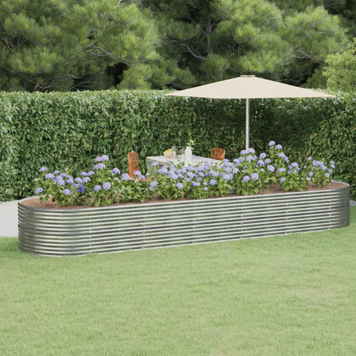 Jardinieră argintiu 510x140x68 cm oțel vopsit electrostatic - WALTI WALTI