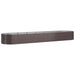 Jardinieră grădină maro 584x140x68 cm oțel vopsit electrostatic - WALTI WALTI