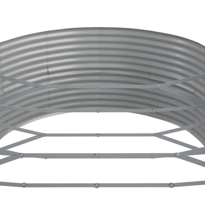 Jardinieră grădină maro 584x140x68 cm oțel vopsit electrostatic - WALTI WALTI