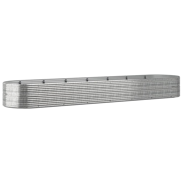 Jardinieră argintiu 584x140x68 cm oțel vopsit electrostatic - WALTI WALTI