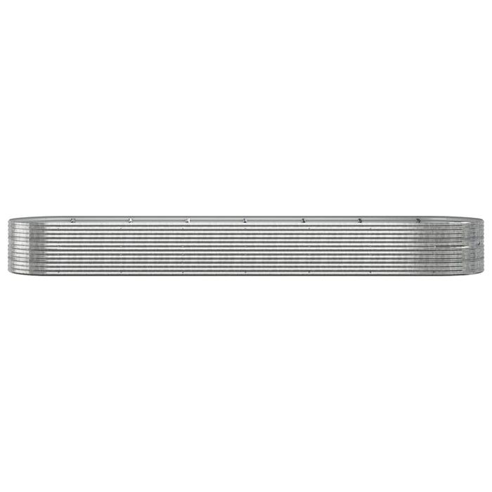 Jardinieră argintiu 584x140x68 cm oțel vopsit electrostatic - WALTI WALTI