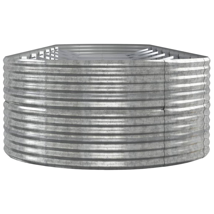 Jardinieră argintiu 584x140x68 cm oțel vopsit electrostatic - WALTI WALTI