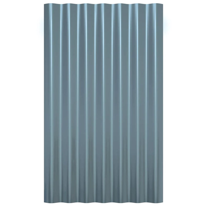 Panouri de acoperiș 12 buc. oțel vopsit gri 60x36 cm - WALTI WALTI