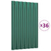 Panouri de acoperiș 36 buc. oțel vopsit verde 60x36 cm - WALTI WALTI