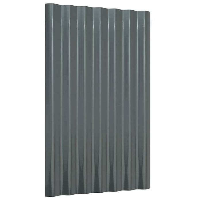 Panouri de acoperiș 36 buc. oțel galvanizat antracit 60x36 cm WALTI