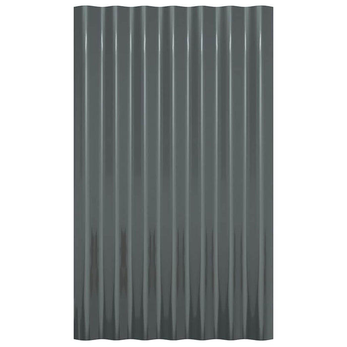 Panouri de acoperiș 36 buc. oțel galvanizat antracit 60x36 cm WALTI