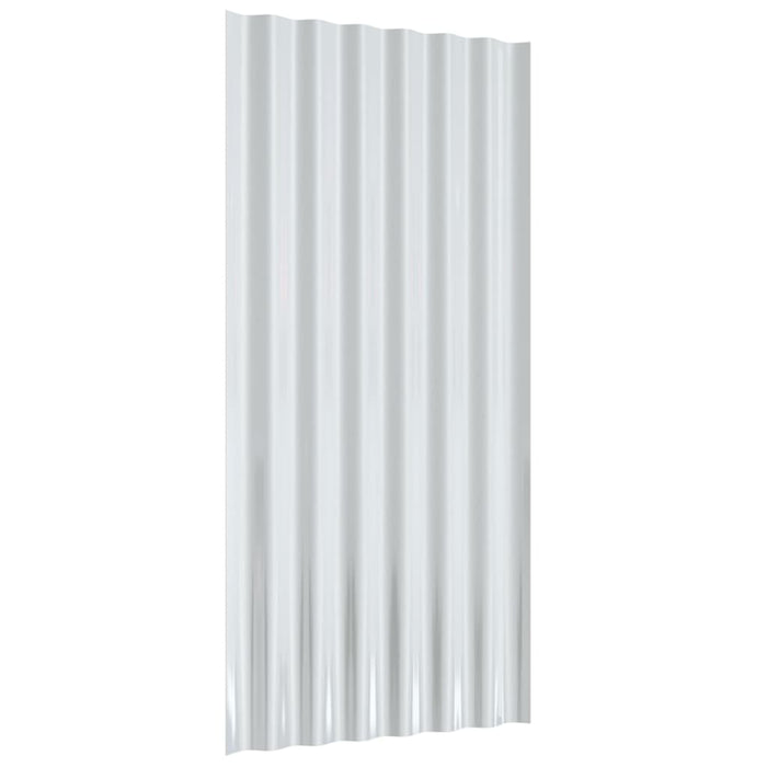 Panouri de acoperiș 12 buc. oțel galvanizat verde 80x36 cm WALTI