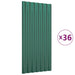 Panouri de acoperiș 36 buc. oțel galvanizat verde 80x36 cm - WALTI WALTI