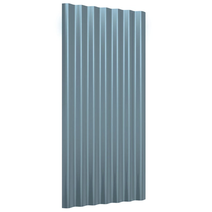 Panouri de acoperiș 36 buc. oțel galvanizat gri 80x36 cm WALTI