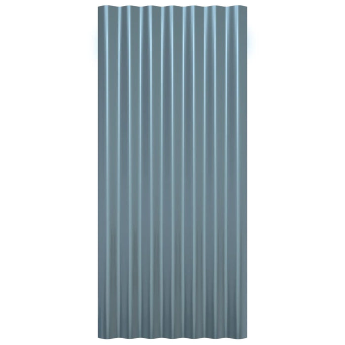 Panouri de acoperiș 36 buc. oțel galvanizat gri 80x36 cm WALTI