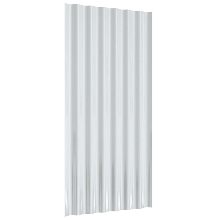 Panouri de acoperiș 36 buc. oțel galvanizat gri 80x36 cm WALTI