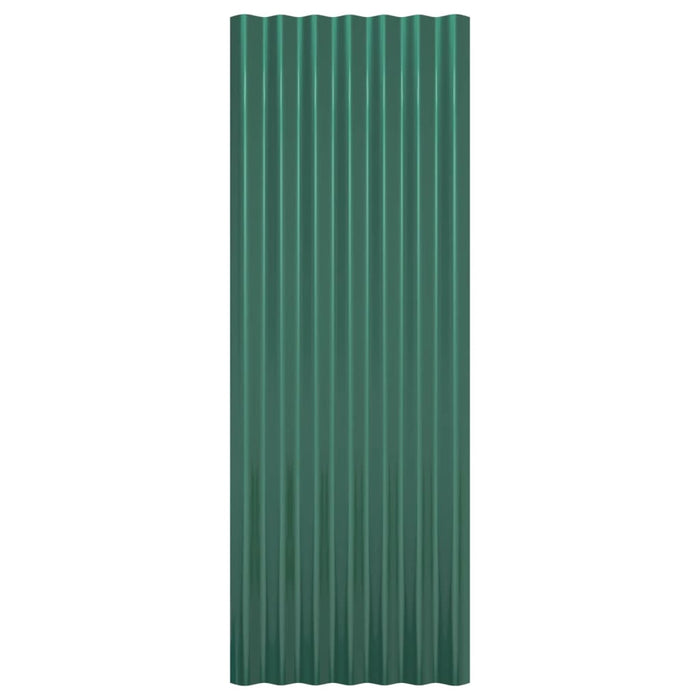 Panouri de acoperiș 12 buc. oțel vopsit verde 100x36 cm - WALTI WALTI