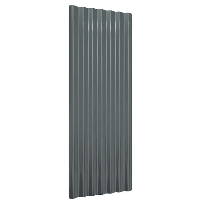Panouri de acoperiș 12 buc. oțel galvanizat antracit 100x36 cm WALTI