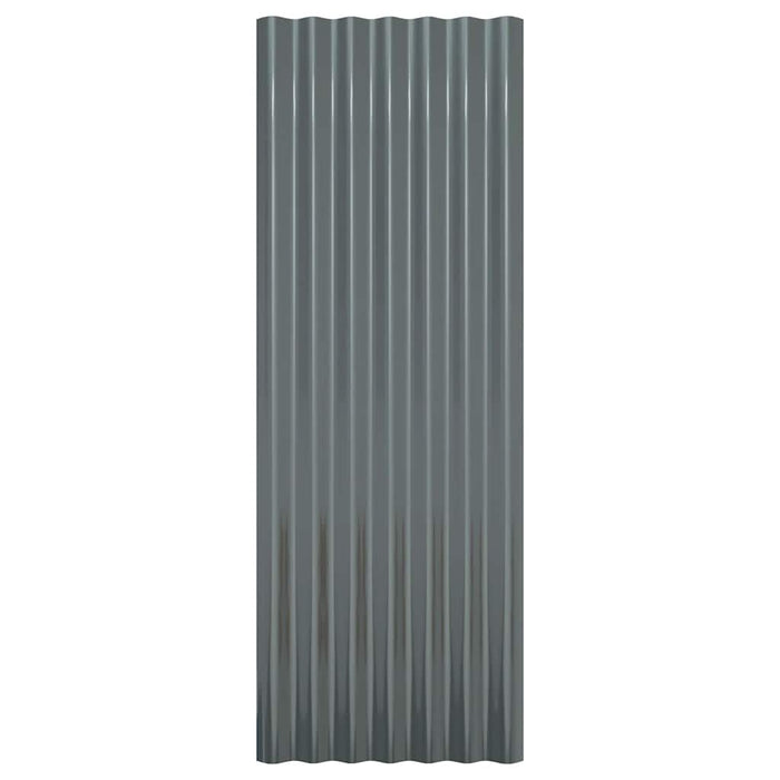 Panouri de acoperiș 12 buc. oțel galvanizat antracit 100x36 cm WALTI