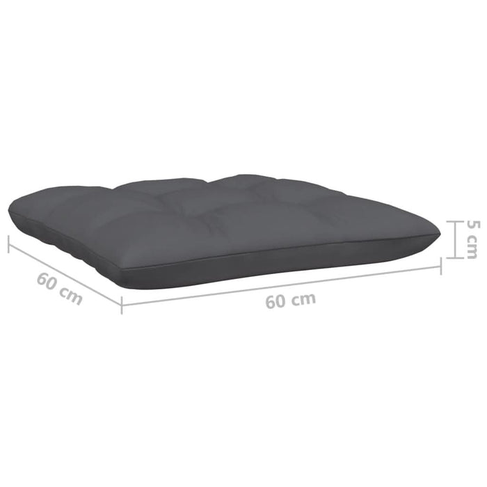 Set mobilier de grădină cu perne, 8 piese, antracit, lemn pin - WALTI WALTI