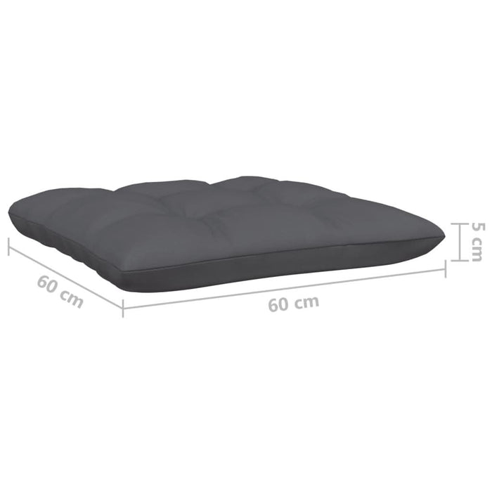 Set mobilier de grădină cu perne, 13 piese, antracit, lemn pin - WALTI WALTI