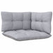 Set mobilier de grădină cu perne, 8 piese, gri, lemn de pin - WALTI WALTI