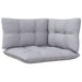 Set mobilier de grădină cu perne, 5 piese, gri, lemn de pin - WALTI WALTI