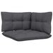 Set mobilier de grădină cu perne, 9 piese, antracit, lemn pin - WALTI WALTI