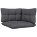 Set mobilier de grădină cu perne, 13 piese, antracit, lemn pin - WALTI WALTI