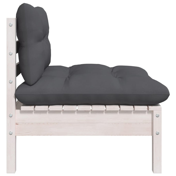 Set mobilier grădină cu perne, 5 piese, lemn masiv de pin WALTI