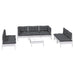 Set mobilier grădină cu perne, 8 piese, lemn masiv pin - WALTI WALTI